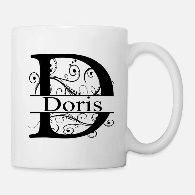 Monogramm mit dem Namen Doris - Tasse - Weiß