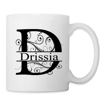 Monogram with the name Drissia - Mug - white - Right