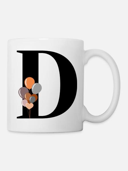 Birthday balloon letter - Mug - white