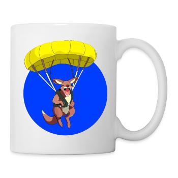 Fallschirm Känguru Loco Animal Squad - Tasse - Weiß - Rechts