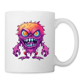 Halloween Monster Zombie Effrayant Costume d’horreur - Mug blanc - blanc - Droite