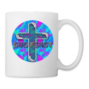 God First (Eins) - Tasse - Weiß - Rechts