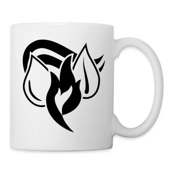 Logo Schwarz ohne Schrift - Tasse - Weiß - Rechts