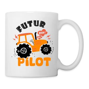 soon to be pilot farmer farmer. - Mug - white - Right