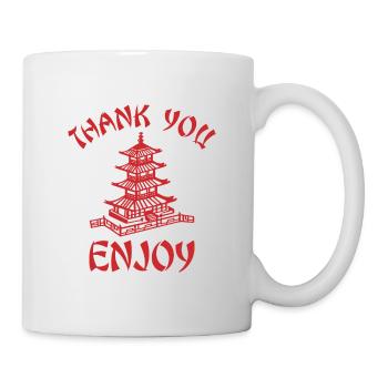 Thank You Enjoy Asia - Tasse - Weiß - Rechts