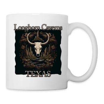 USA Vacation in Texas: Longhorn Caves - Mug - white - Right