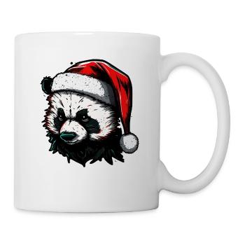Panda de Noël effrayant - Mug blanc - blanc - Droite