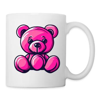 Teddybär / Kuscheltier / Stofftier / Geschenkidee - Tasse - Weiß - Rechts