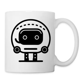 Petit robot - Mug blanc - blanc - Droite
