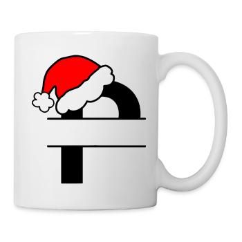 Weihnachtsalphabet Buchstabe P zum Personalisieren - Tasse - Weiß - Rechts