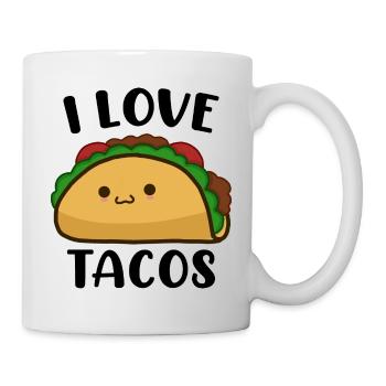 I Love Tacos Funny Food Lover - Mug - white - Right