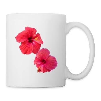Hibiscus,Flower,Lotus,Flower,Floral,Red - Mug - white - Right