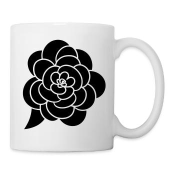 Blume - Tasse - Weiß - Rechts