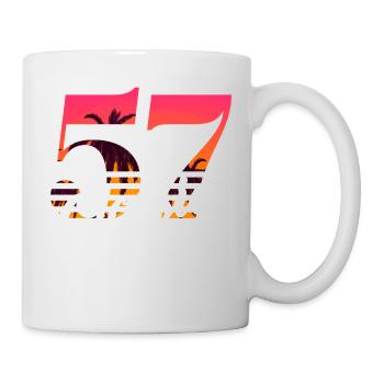 Vintage 1957-57e anniversaire - Mug blanc - blanc - Droite