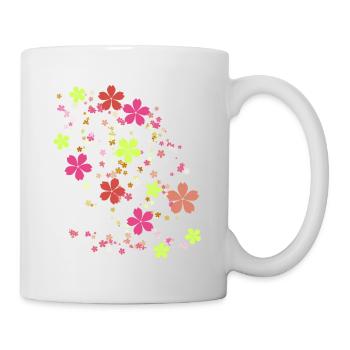 blumen,blume,frühling,blüten,rot - Tasse - Weiß - Rechts