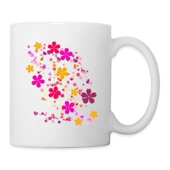 blumen,blume,frühling,blüten,pink - Tasse - Weiß - Rechts