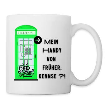 Mein Handy von früher - Tasse - Weiß - Rechts