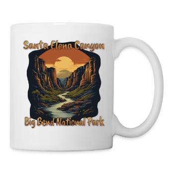 Santa Elena Canyon, Big Bend National Park - Tasse - Weiß - Rechts