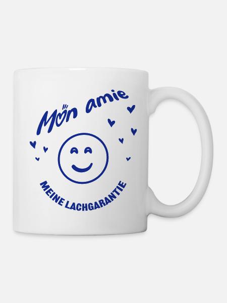 Mon amie - meine Lachgarantie | für beste Freundin - Tasse - Weiß