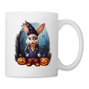 Illustration à motif Halloween Bunny - Mug blanc - blanc - Droite