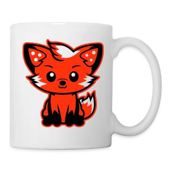 Bande dessinée Fox - Mug blanc - blanc - Droite
