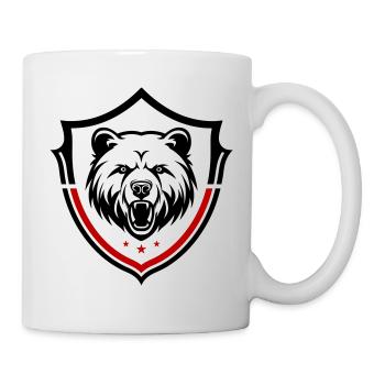 Grizzly Bear Shield - Mug - white - Right