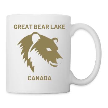 Great Bear Lake Silhouette Design - Vacation in Cana - Mug - white - Right