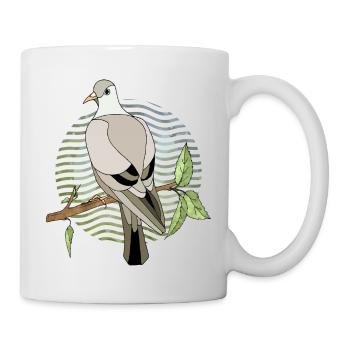 Vogel - Tasse - Weiß - Rechts