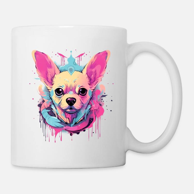 Colorful Chihuahua - Mug - white