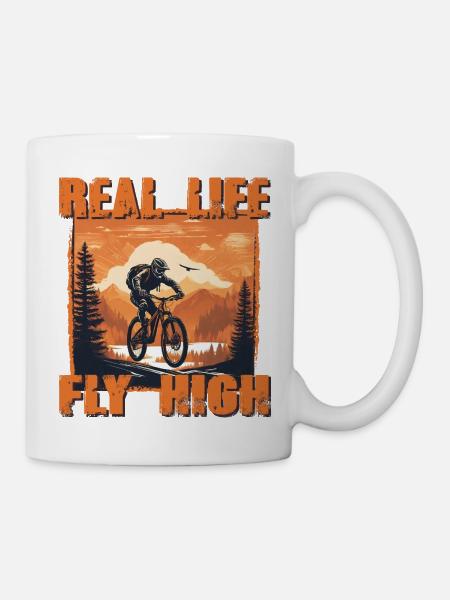 MTB 7 vintage orange - Tasse - Weiß