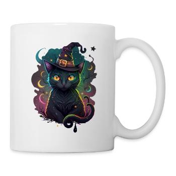 Chat noir - Mug blanc - blanc - Droite