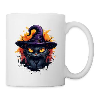 Chat noir - Mug blanc - blanc - Droite
