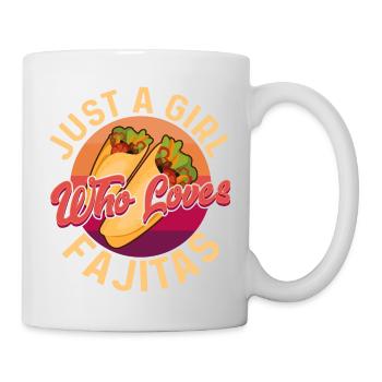 Juste une fille qui aime les fajitas Food Wrap Foodie Tac - Mug blanc - blanc - Droite
