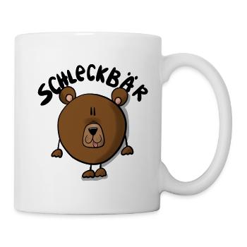 Bär Schleckbär - Tasse - Weiß - Rechts