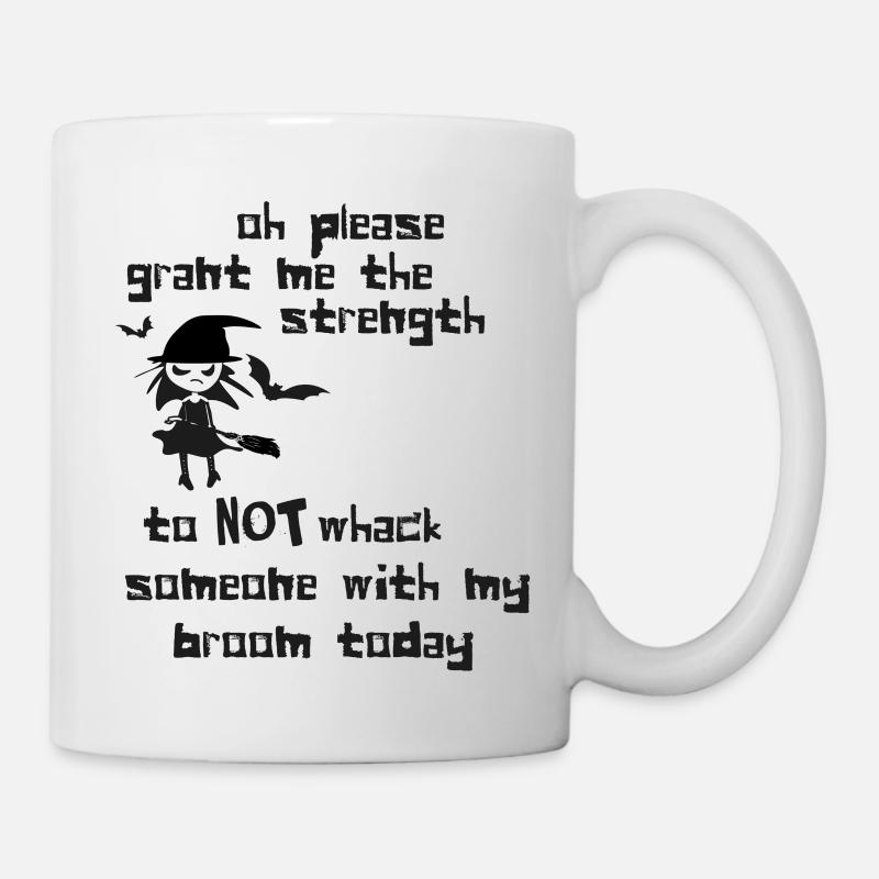 Halloween "Grumpy Little Witch" - Mug - white
