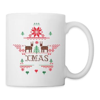 Renne de Noël - Mug blanc - blanc - Droite