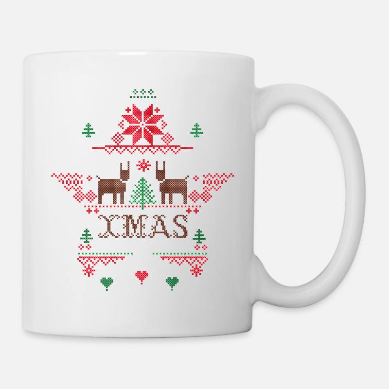Weihnachten Rentier - Tasse - Weiß