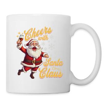 Santa Claus Alcohol Beer Mulled Wine Liquor Cheers - Mug - white - Right