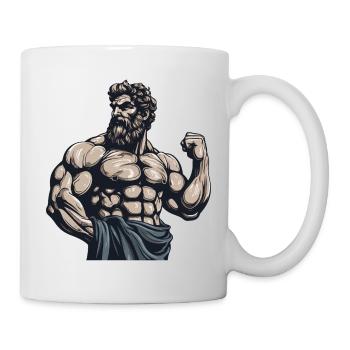 Bodybuilder Bodybuilding Muscles - Mug - white - Right
