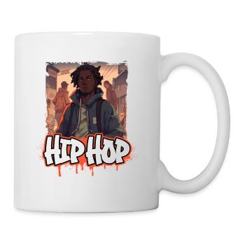 Rap & Hip Hop Musik Album Cover - Anime Shirt - Tasse - Weiß - Rechts