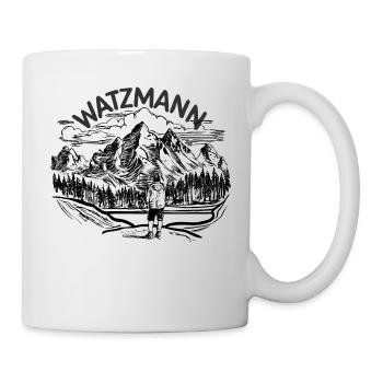 Mountaineer on the majestic Watzmann in Bavaria - Mug - white - Right