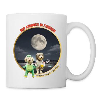 Wir kommen in Frieden - Tasse - Weiß - Rechts