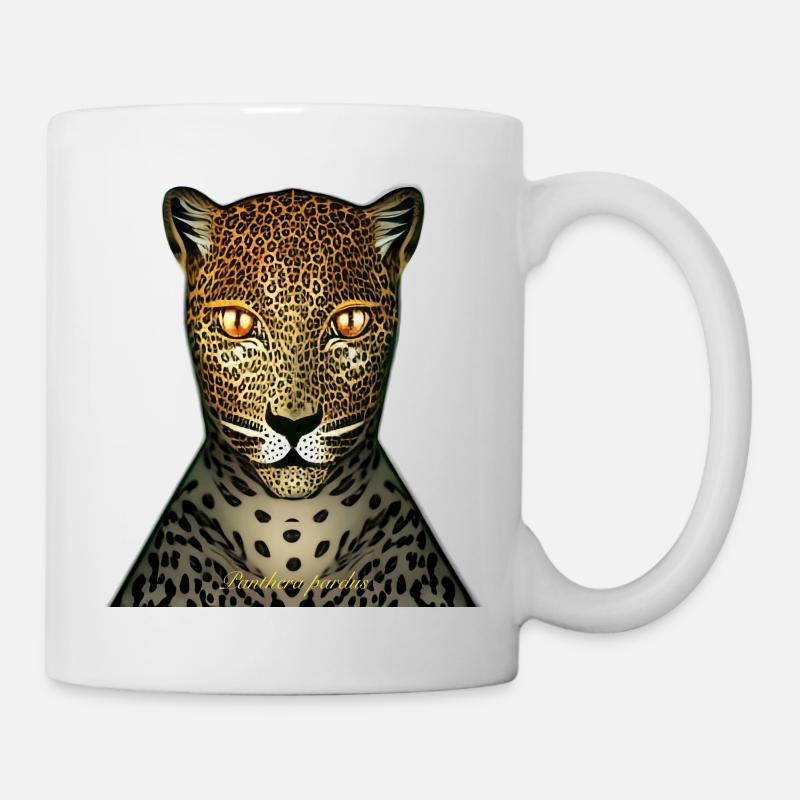 Léopard - Mug blanc - blanc