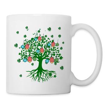 Arbre de vie, arbre de vie, Noël, Noël - Mug blanc - blanc - Droite