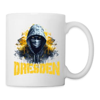 Le design du football Dresden Ultras pour les fiers Dresdiens - Mug blanc - blanc - Droite