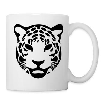 Leopard - Tasse - Weiß - Rechts
