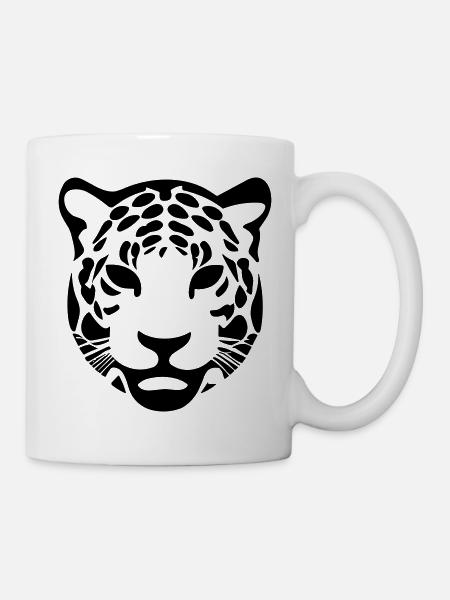 Leopard - Tasse - Weiß