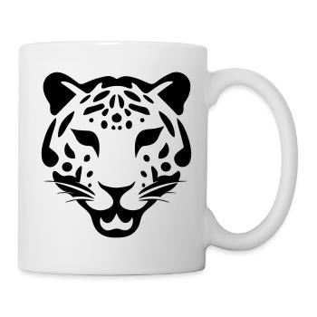 Leopard - Tasse - Weiß - Rechts