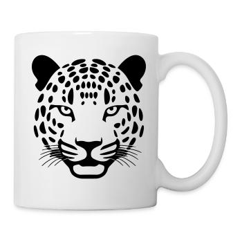 Leopard - Tasse - Weiß - Rechts
