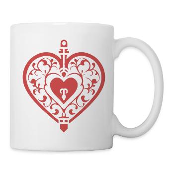 Love's Emblem Heart - Mug - white - Right